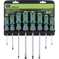 Набор отверток, CrV, четырехкомпонентные рукоятки, 8 предметов Сибртех