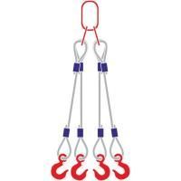 Строп канатный 4СК, с 4 крюками 20Т x 2М