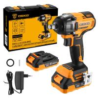 Гайковерт аккумуляторный бесщеточный DEKO DKIS-Li, 20В, 2*3.0Ач, 370 Нм, в кейсе по ценам производителя в Челябинске с доставкой по всей России