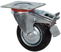 Колесо промышленное поворотное с тормозом 75 мм - SCb 93 купить в Москве с доставкой по всей России | ProtosMarket.ru