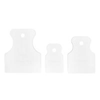 Набор шпателей 40-60-80 мм, белая резина, 3 шт Matrix