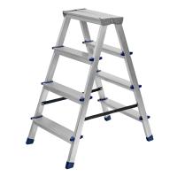 Стремянка двусторонняя 4 ступени, алюминиевая, Сибртех по ценам производителя в Челябинске с доставкой по всей России