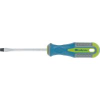 Отвертка, SL4 х 100 мм, CrV, трехкомпонентная рукоятка Сибртех
