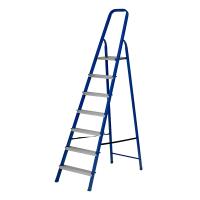 Стремянка, 7 ступеней, стальной профиль, алюминиевые ступени Сибртех купить в Москве с доставкой по всей России | ProtosMarket.ru