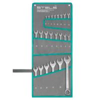 Набор ключей комбинированных 6-32 мм, 22 шт, CrV, матовый хром Stels по ценам производителя в Челябинске с доставкой по всей России