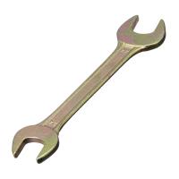 Ключ рожковый, 24 х 27 мм, желтый цинк Сибртех по ценам производителя в Челябинске с доставкой по всей России