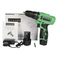 Дрель-шуруповерт аккумуляторная Zitrek Green 12-Li Plus, 12В, 2x2.0Ач