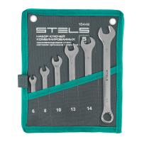 Набор ключей комбинированных 6-17 мм, 6 шт., CrV, матовый хром Stels по ценам производителя в Челябинске с доставкой по всей России