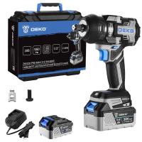 Гайковерт аккумуляторный бесщеточный DEKO ZKIS20 PRO MAX, 20В, 2*5.0Ач, 950 Нм, в кейсе