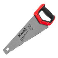 Ножовка по дереву, 400 мм, зуб 2D, каленый крупный зуб 5-6 TPI, двухкомпонентная рукоятка Matrix