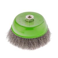 Щетка для УШМ, 150 мм, М14, "чашка", витая проволока 0.3 мм Сибртех по ценам производителя в Челябинске с доставкой по всей России