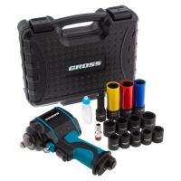 Гайковерт пневматический ударный G985K2, 1/2, 610Нм 9000 об/мин, с набором 17 предметов Gross по ценам производителя в Челябинске с доставкой по всей России
