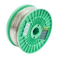 Трос металлополимерный прозрачный ПР-4.0, толщина 4.0 мм, катушка 100 метров Сибртех