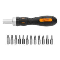 Отвертка реверсивная с набором бит, CrV, 12 шт, Sparta по ценам производителя в Челябинске с доставкой по всей России