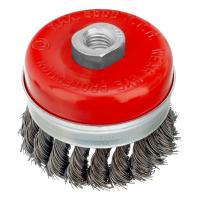 Щетка для УШМ Heavy Duty, 80 мм, М14, "чашка", крученая проволока 0.5 мм Matrix купить в Москве с доставкой по всей России | ProtosMarket.ru