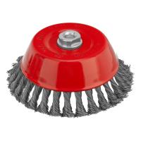 Щетка для УШМ, 150 мм, М14, "чашка", крученая проволока 0.5 мм Matrix по ценам производителя в Челябинске с доставкой по всей России