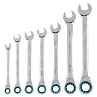 Набор ключей комбинированных с трещоткой, 8-19 мм, 7 шт, CrV Gross по ценам производителя в Челябинске с доставкой по всей России
