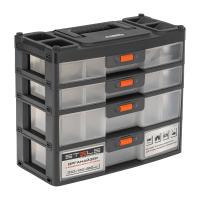 Органайзер для хранения с выдвижными лотками 310х150х260мм, 4 секции, пластик Stels по ценам производителя в Челябинске с доставкой по всей России