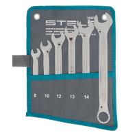 Набор ключей комбинированных 6 шт, 8-17 мм,  антислип Stels по ценам производителя в Челябинске с доставкой по всей России