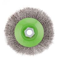 Щетка для УШМ, 115 мм, М14, "тарелка", витая проволока 0.3 мм Сибртех по ценам производителя в Челябинске с доставкой по всей России