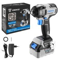 Гайковерт аккумуляторный бесщеточный DEKO ZKIS, 20В, 1*4.0Ач, 420 Нм