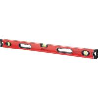 Уровень алюминиевый, 1200 мм, 3 глазка, ударопрочные заглушки, двухкомпонентные ручки Matrix ProFI по ценам производителя в Челябинске с доставкой по всей России