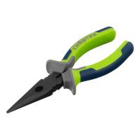 Длинногубцы прямые 160 мм, фосфатирование, трехкомпонентные рукоятки Сибртех по ценам производителя в Челябинске с доставкой по всей России