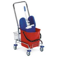 Одноведерная тележка FILMOP 1х25 л на хромированной базе