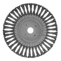 Щетка для УШМ, 200 мм, посадка 22.2 мм, плоская, крученая проволока 0.5 мм Сибртех по ценам производителя в Челябинске с доставкой по всей России