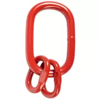 Звено овальное с дополнительными звеньями и плоским профилем 8т