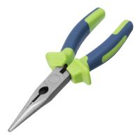 Длинногубцы прямые, 180 мм, двухкомпонентные рукоятки Сибртех по ценам производителя в Челябинске с доставкой по всей России