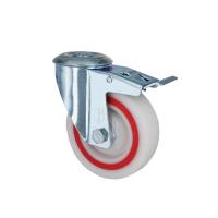 Колесо полипропиленовое под болт с тормозом EM04 MBTM 100 F