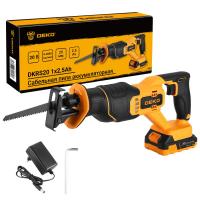Сабельная пила аккумуляторная DEKO DKRS20, 20В, 1х2,5Ач по ценам производителя в Челябинске с доставкой по всей России