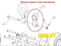 Кольцо подвеса тали под каретку 500кг 00501 купить в Москве с доставкой по всей России | ProtosMarket.ru