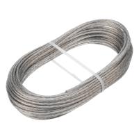 Трос металлополимерный прозрачный ПР-3.0, толщина 3.0 мм, моток 20 метров Сибртех по ценам производителя в Челябинске с доставкой по всей России