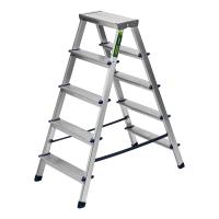 Стремянка двусторонняя 5 ступеней, алюминиевая, Сибртех по ценам производителя в Челябинске с доставкой по всей России
