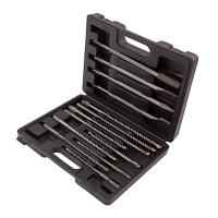 Набор буров по бетону, 6-8-10 х 160, 8-10-12 х 210, 10-12-14 х 260 мм, зубила 4 шт, SDS Plus Matrix по ценам производителя в Челябинске с доставкой по всей России