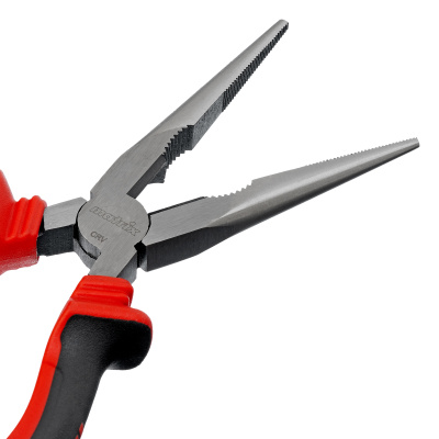 Длинногубцы прямые, 200 мм, хром-ванадий, двухкомпонентные рукоятки Matrix по ценам производителя в Челябинске с доставкой по всей России