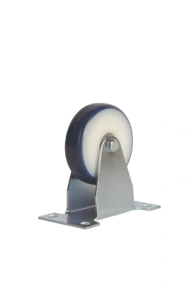 Колесо аппаратное неповоротное FCv 93 75 мм (синяя резина) по ценам производителя в Челябинске с доставкой по всей России