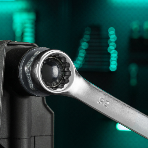 Ключ комбинированный, 25 мм, CrV, матовый хром Stels по ценам производителя в Челябинске с доставкой по всей России