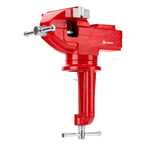 Тиски слесарные, 80 мм, настольные, поворотные, c наковальней MTX по ценам производителя в Челябинске с доставкой по всей России