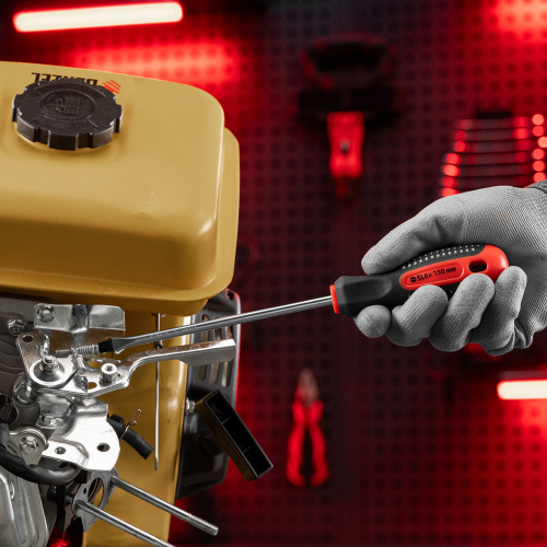 Отвертка Fusion, SL6 х 150 мм, CrV, трехкомпонентная рукоятка "Anti slip" Matrix по ценам производителя в Челябинске с доставкой по всей России