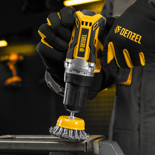 Щетка для дрели, 65 мм, Чашка, со шпилькой, нержавеющая крученая проволока Denzel по ценам производителя в Челябинске с доставкой по всей России