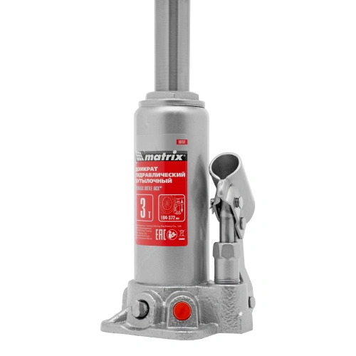 Домкрат гидравлический бутылочный, 3 т, высота подъема 194-372 мм, в пластиковый кейсе Matrix купить в Москве с доставкой по всей России | ProtosMarket.ru