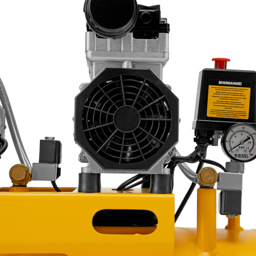 Компрессор безмасляный, малошумный DLS 1500/50, 1500 ВТ, 2x750, 50 л, 260 л/мин Denzel по ценам производителя в Челябинске с доставкой по всей России