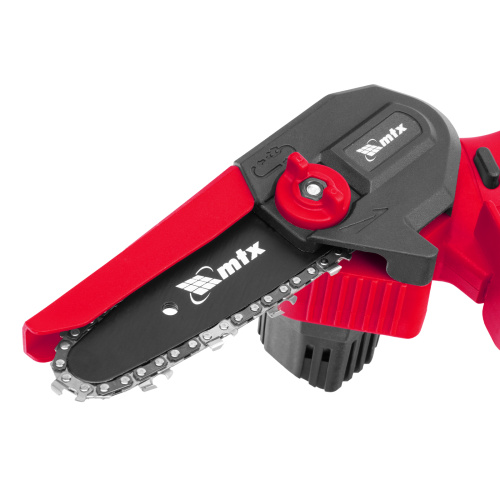 Цепная мини-пила аккумуляторная, MCS-100, шина 100 мм, Li-Ion, 20 В MTX по ценам производителя в Челябинске с доставкой по всей России