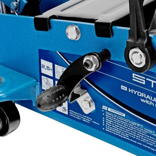 Домкрат гидравлический подкатной 2.5 т, с фиксатором, Safety Pin, 140-385 мм Stels по ценам производителя в Челябинске с доставкой по всей России