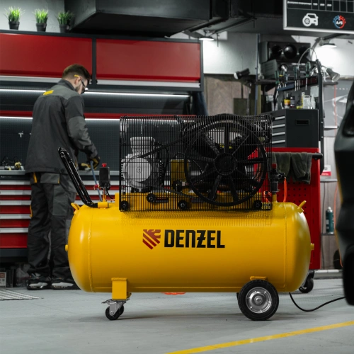 Компрессор воздушный рем. привод BCV 5500-T/200, 5,5 кВт, 200 литров, 850 л/мин Denzel по ценам производителя в Челябинске с доставкой по всей России