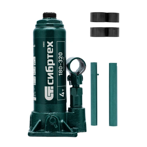Домкрат гидравлический бутылочный, 4 т, 180-320 мм Сибртех по ценам производителя в Челябинске с доставкой по всей России