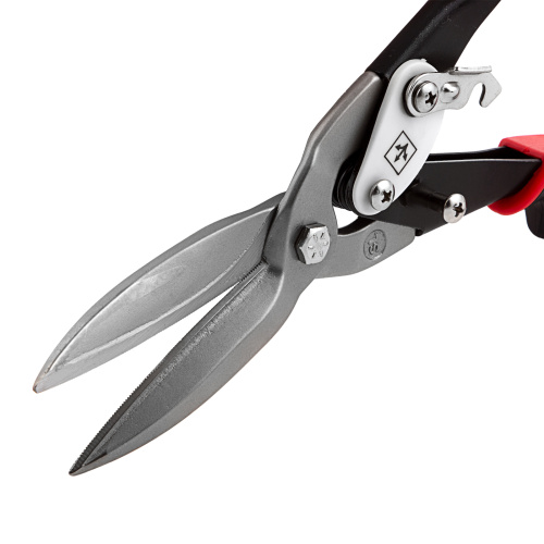 Ножницы по металлу, удлиненные, 290 мм, прямой рез, CrMo, двухкомпонентные обрезиненные рукоятки, PRO Matrix по ценам производителя в Челябинске с доставкой по всей России